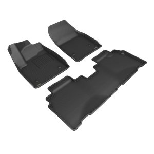 Acura ZDX Floor Mat Set - 1st & 2nd Row - 3D MAXpider - Kagu - Black - `24-`25 Acura ZDX Floor Mat Set - 1st & 2nd Row - 3D MAXpider - Kagu - Black - `24-`25